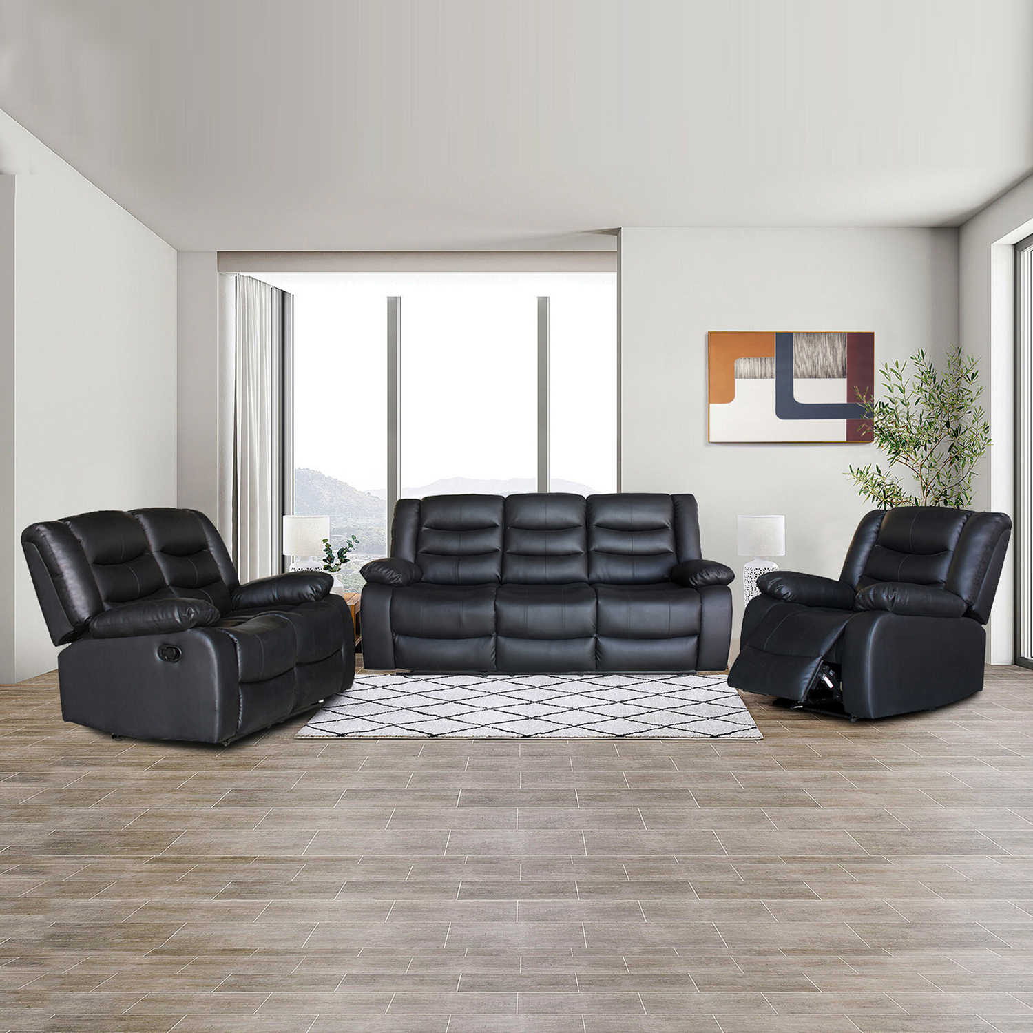 Ipanema-6-Seater-Faux-Leather-Recliner-Sofa-and-Armchair-Set