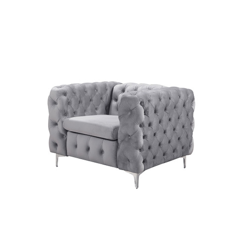 Black Eddard Velvet Armchair