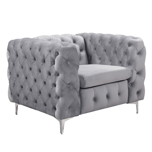 Black Eddard Velvet Armchair