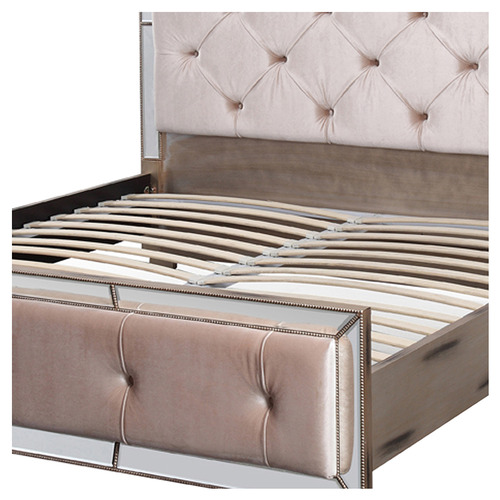 Corazon Velvet Bed Frame Temple & ster