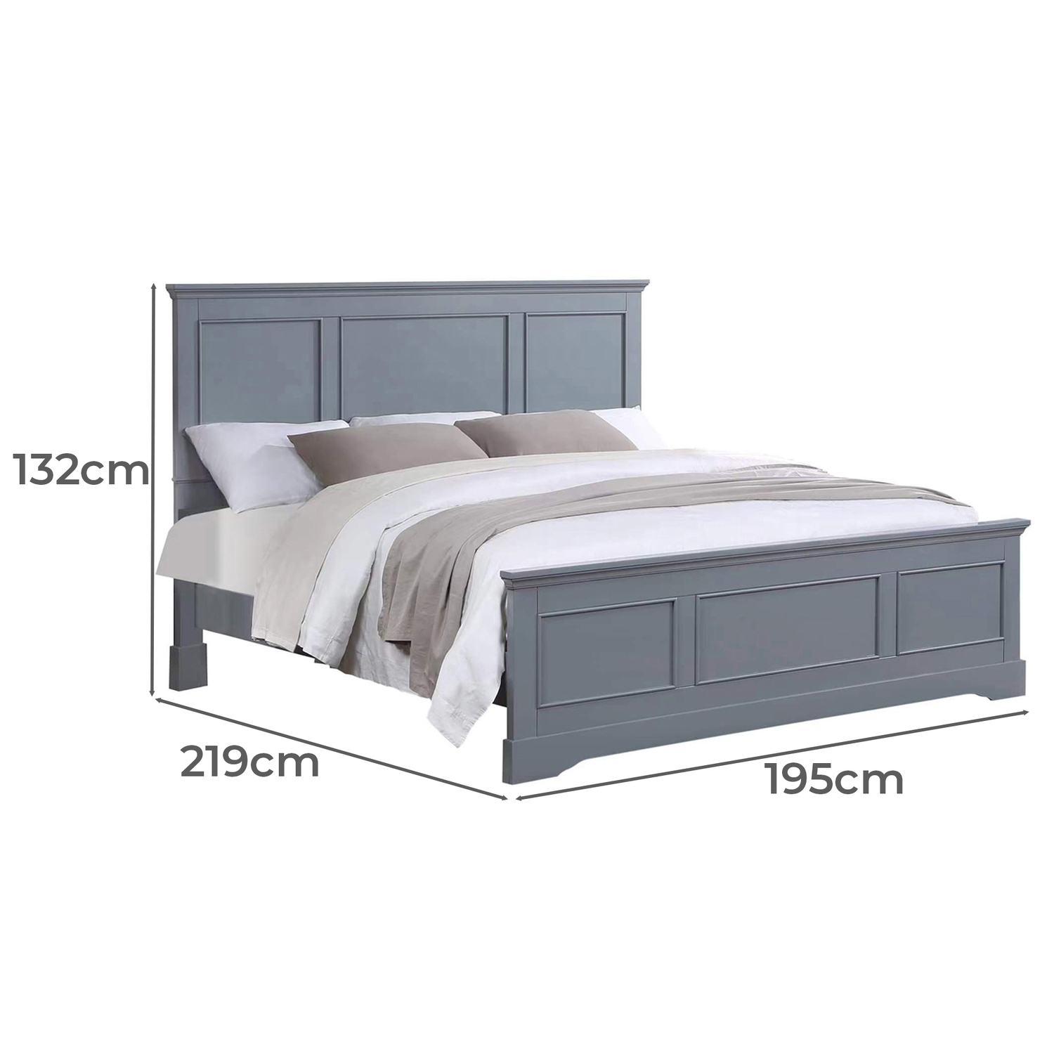4 Piece Grey Caila Bedroom Set