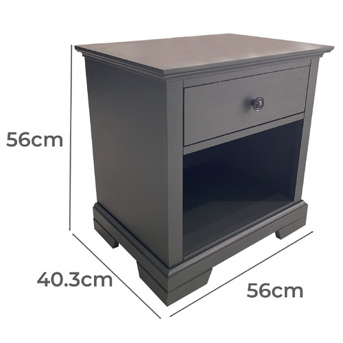 Southern Stylers Aiken 1 Drawer Bedside Table Temple & ster