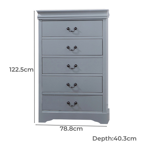 Caila 5 Drawer Tallboy