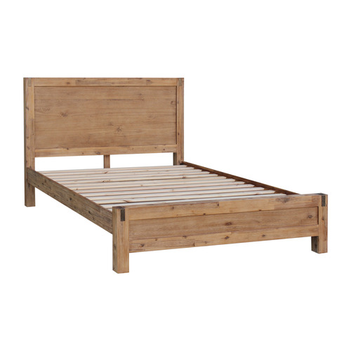 Southern Stylers Natural Belmont Acacia Wood Bed Frame Temple And Webster 