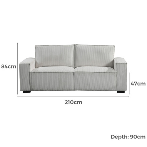 Lakan 2 Seater Upholstered Sofa