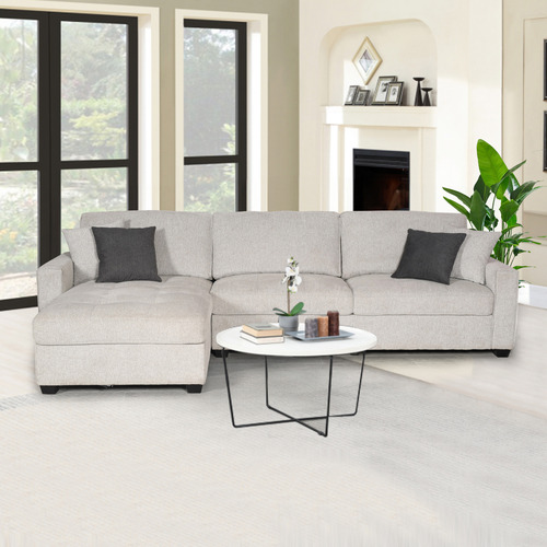 3 Seater Maia Upholstered Sofa with Left Chaise