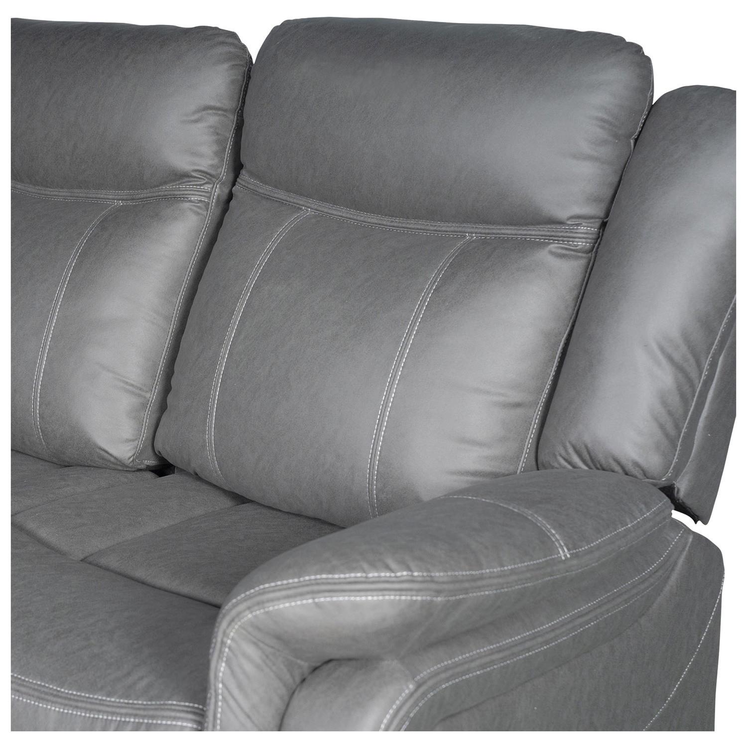 Zorque 2 Seater Faux Leather Recliner Sofa