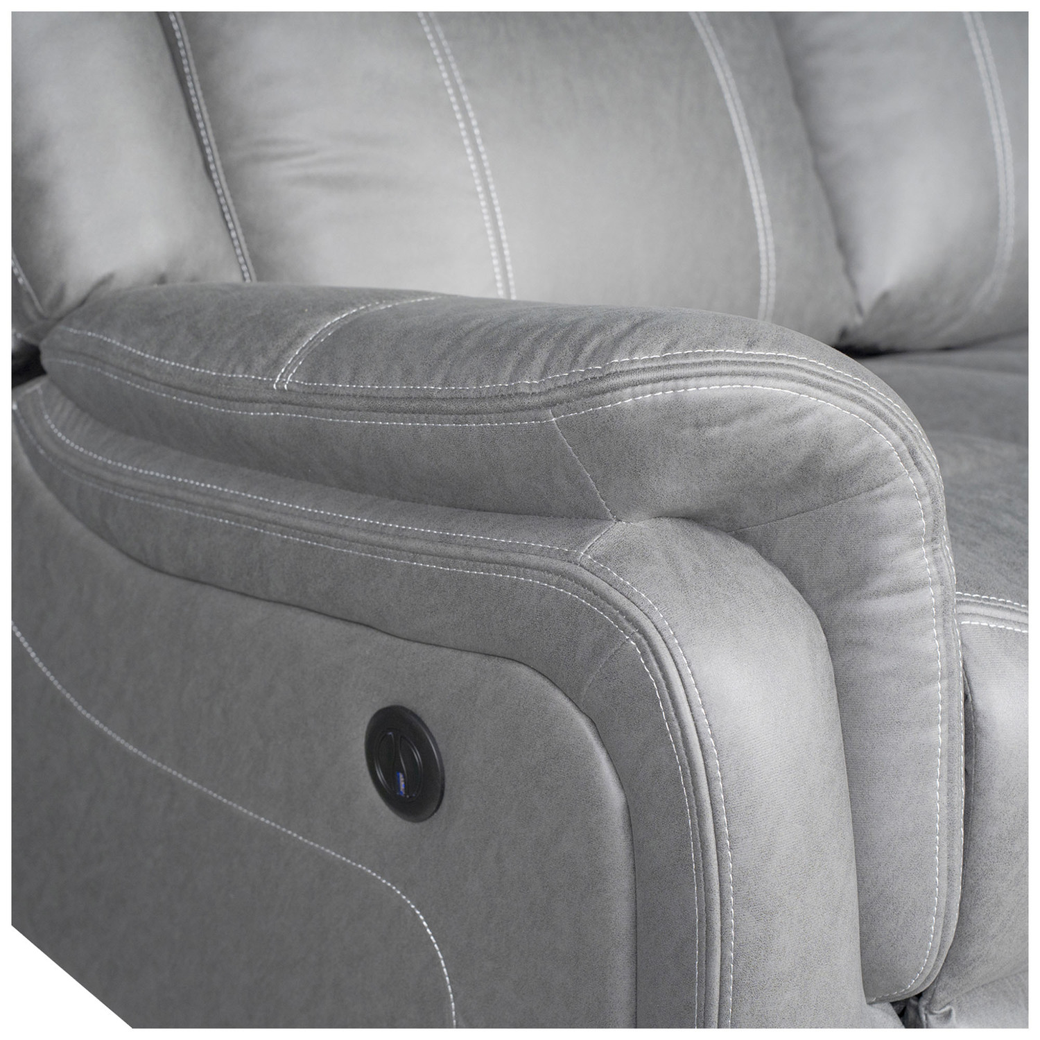 Zorque 2 Seater Faux Leather Recliner Sofa