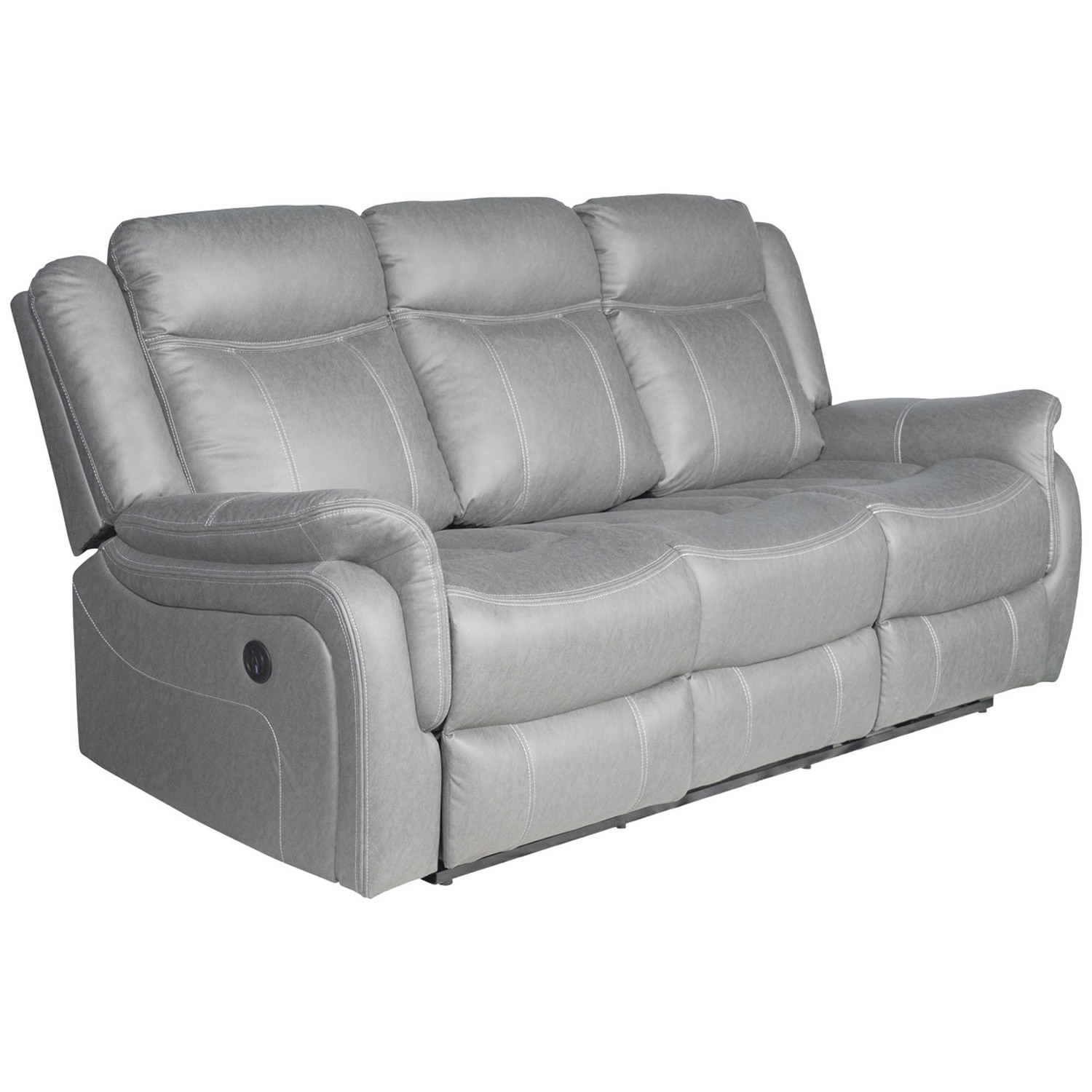 Zorque 3 Seater Faux Leather Recliner Sofa