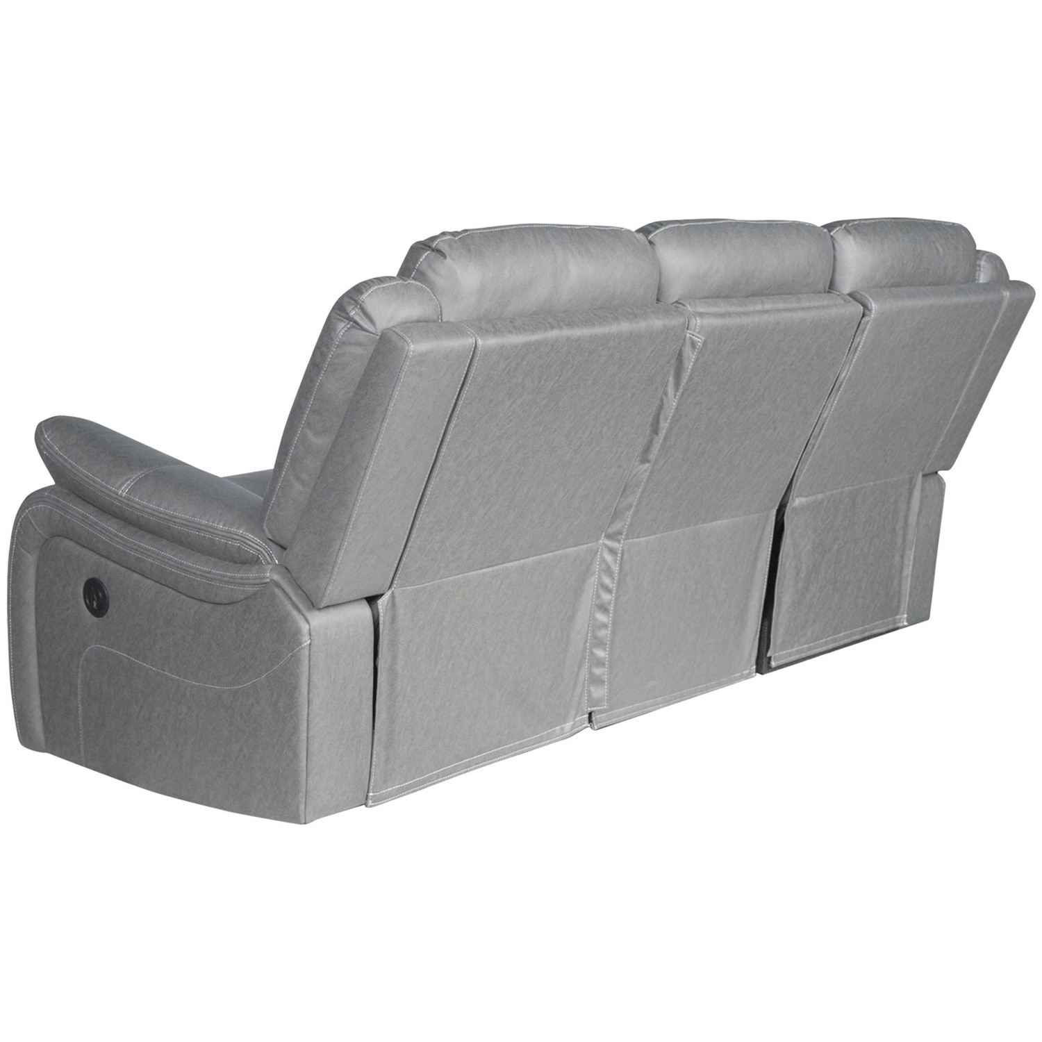 Zorque 3 Seater Faux Leather Recliner Sofa