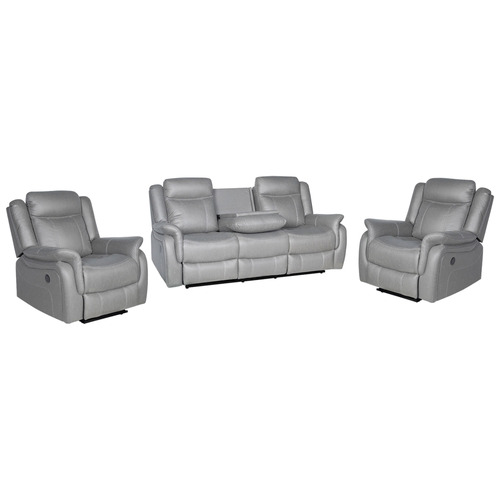 Zorque 5 Seater Faux Leather Recliner Sofa & Armchair Set