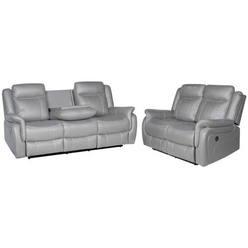 Zorque 5 Seater Faux Leather Recliner Sofa Set