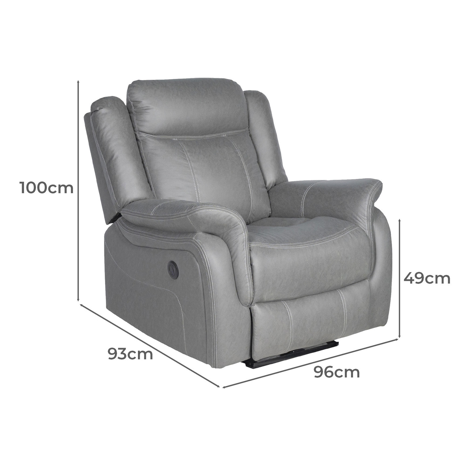 Aria Faux Leather Recliner Armchair