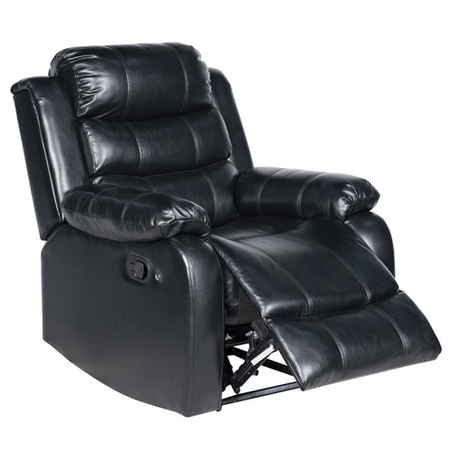 Leroy Faux Leather Recliner Armchair with LED