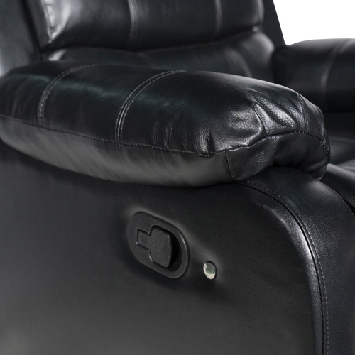 Leroy Faux Leather Recliner Armchair with LED