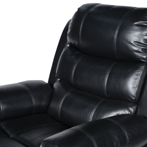 Leroy Faux Leather Recliner Armchair with LED