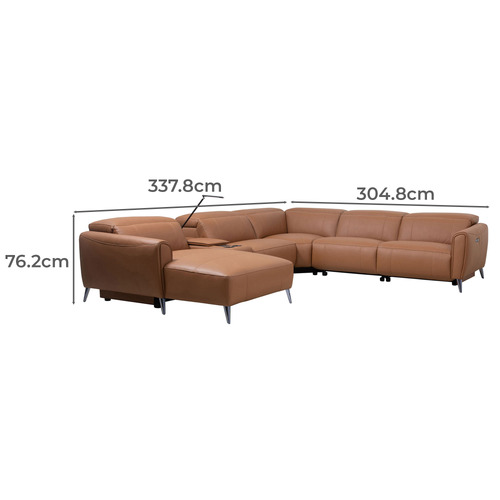Amanda 5 Seater Recliner Sofa with Chaise
