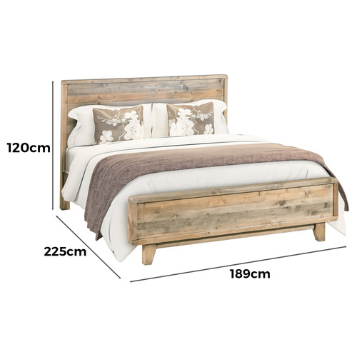 4 Piece Piedmont Pine Wood Bedroom Set