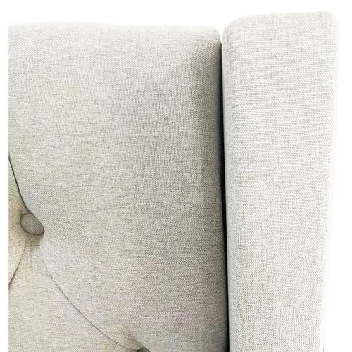 Jiwon Linen Gas Lift Storage Bed