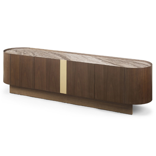 Everest Walnut Wood Entertainment Unit
