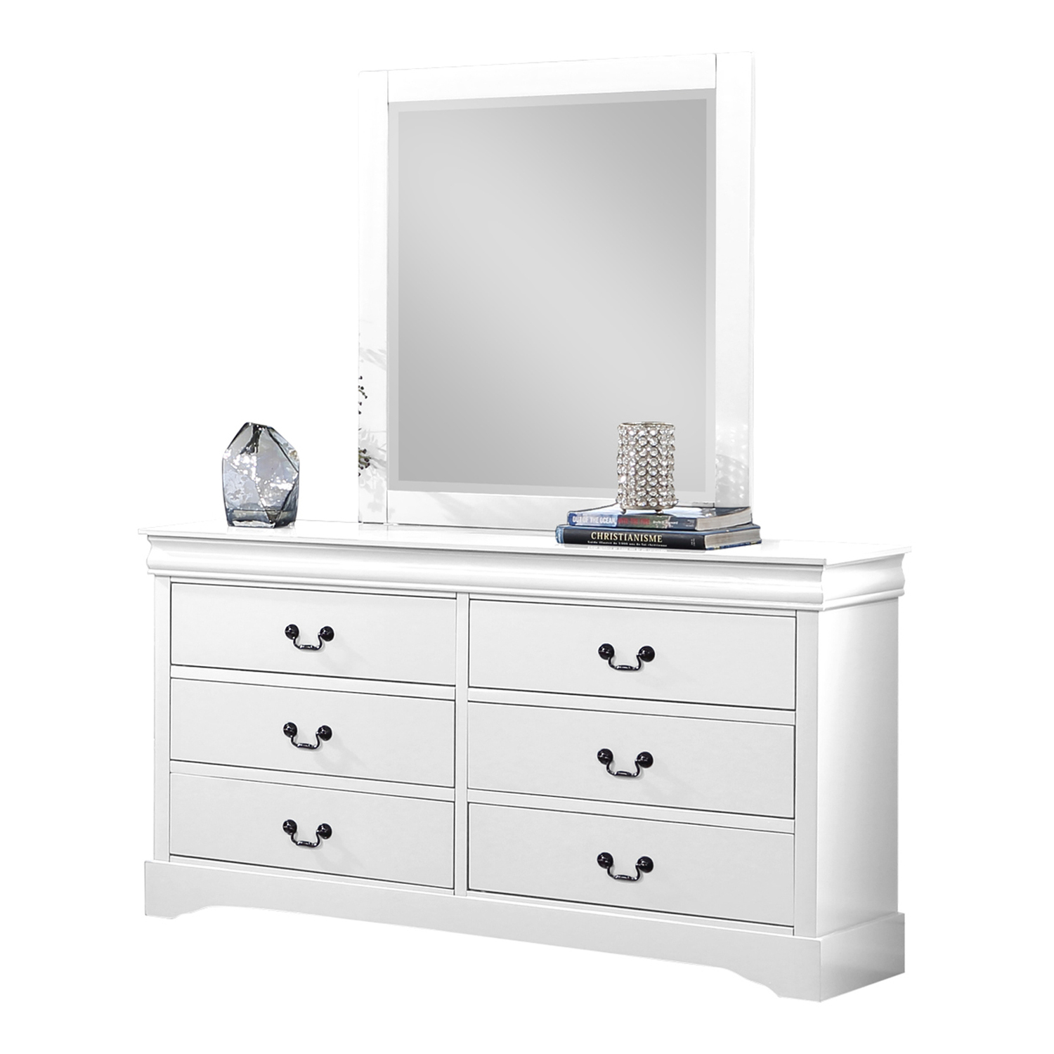 4 Piece White Caila Bedroom Set