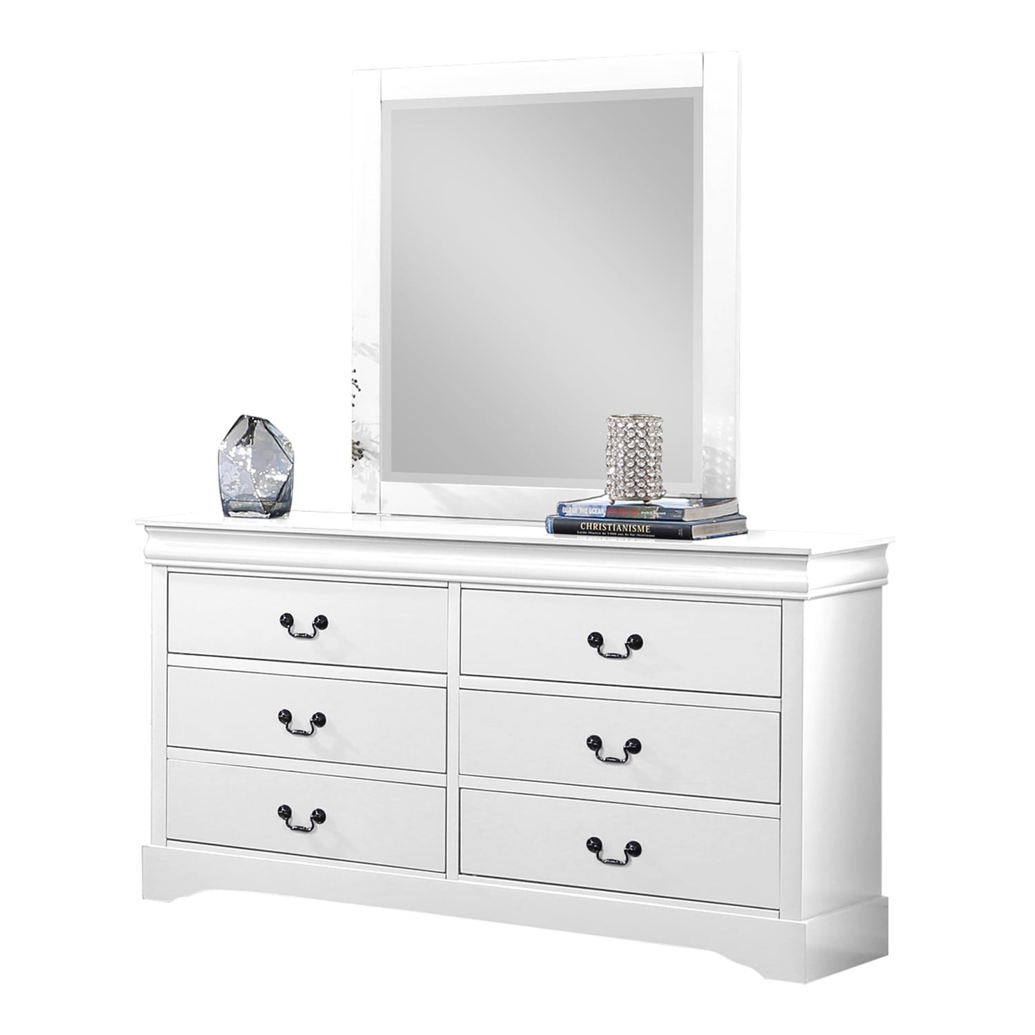 4 Piece White Caila Bedroom Set