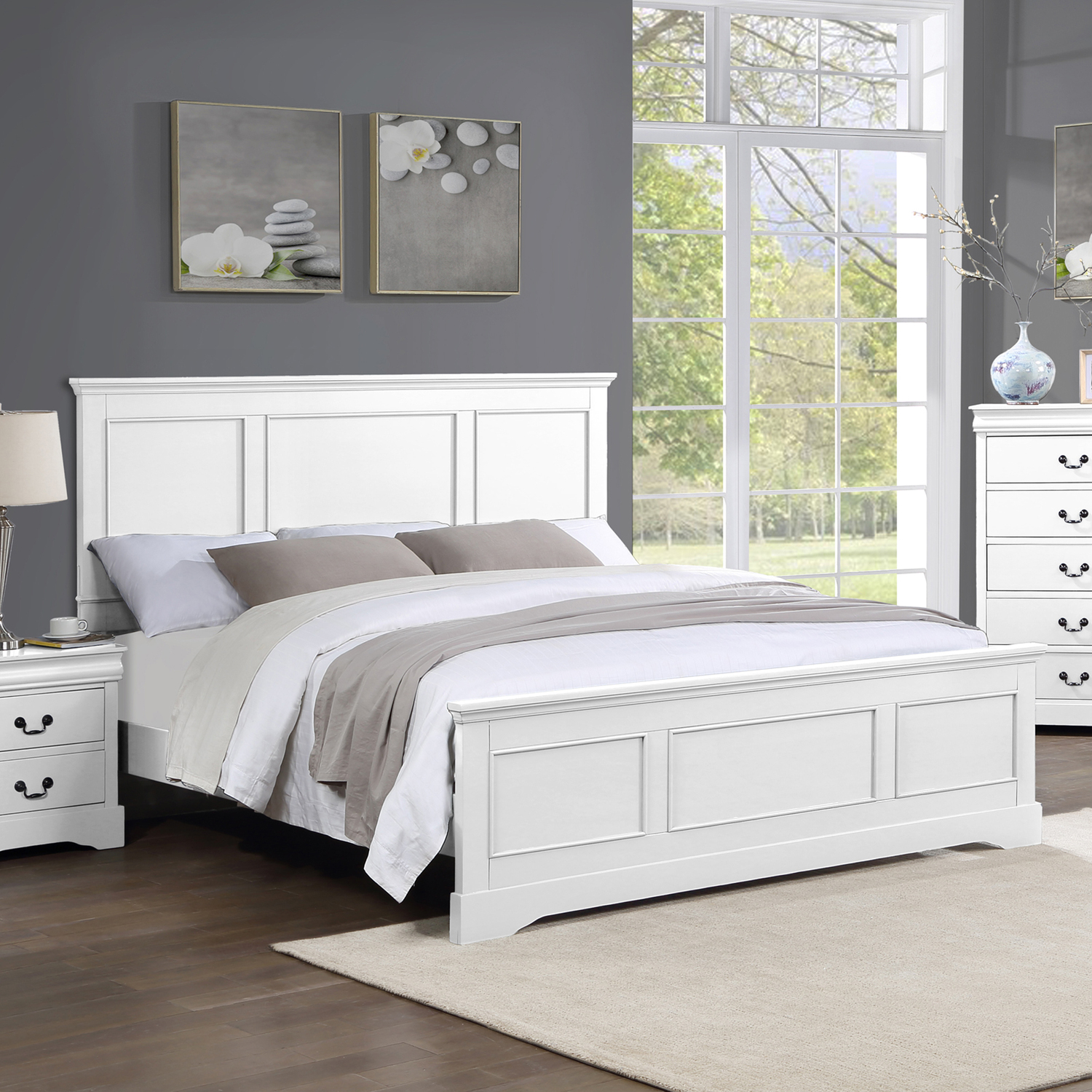 White Caila Bed Frame
