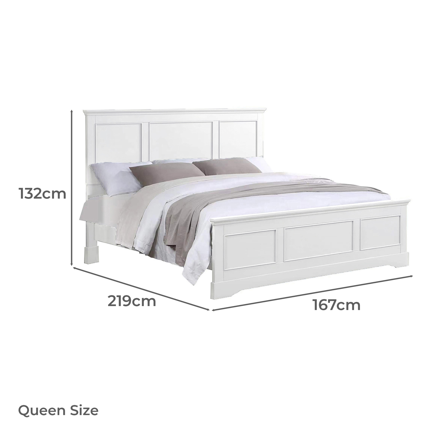 5 Piece White Caila Bedroom Set