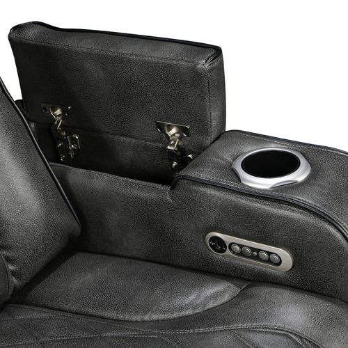Frederick 3 Seater Faux Leather Recliner Sofa