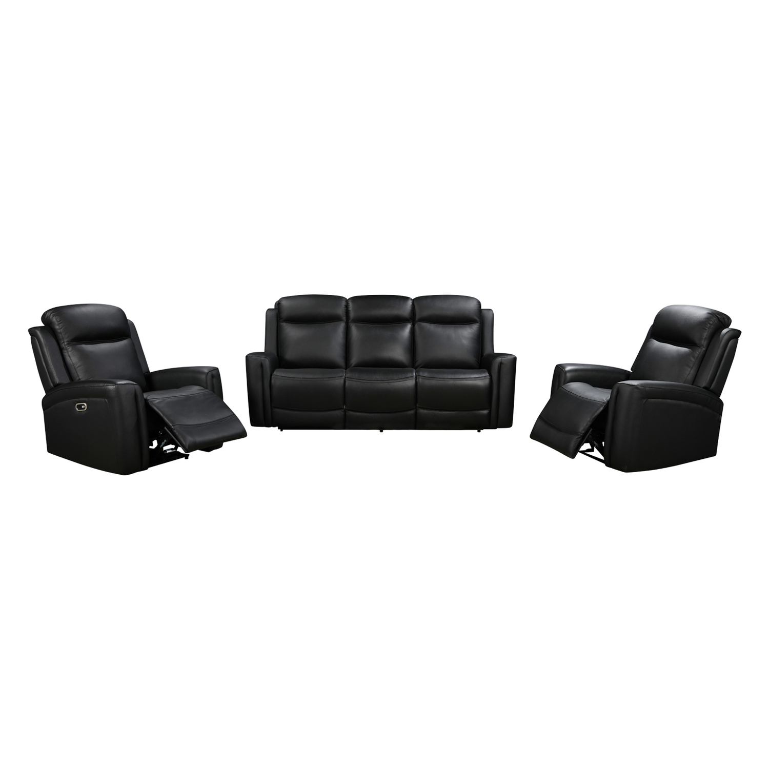 Guerrero 5 Seater Leather Recliner Sofa & Armchair Set