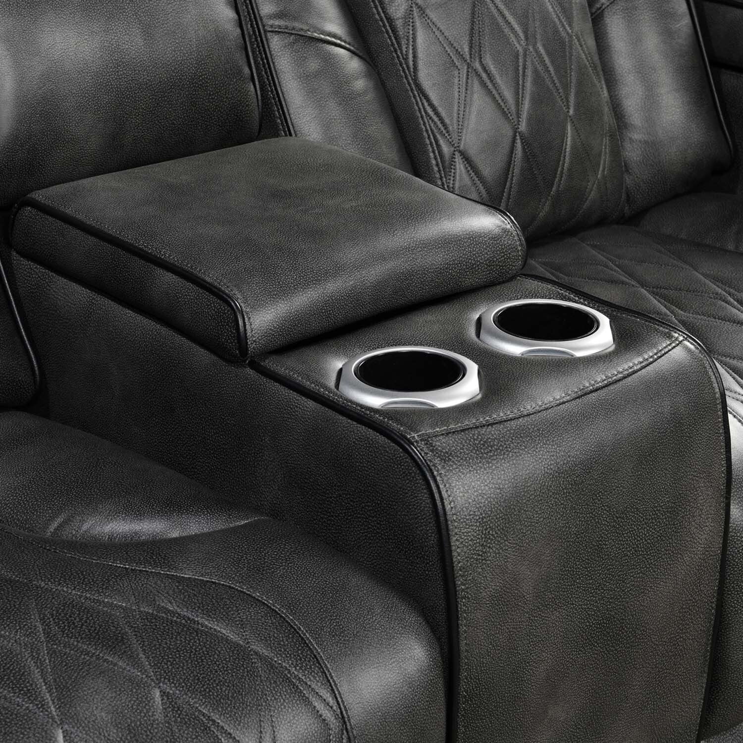 Frederick 2 Seater Faux Leather Recliner Sofa