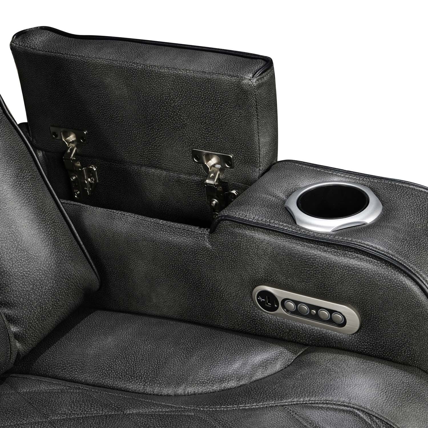 Frederick 2 Seater Faux Leather Recliner Sofa