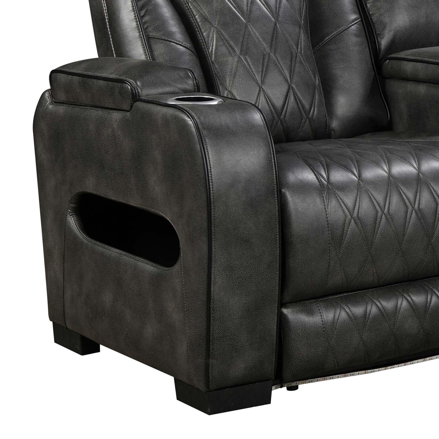 Frederick 2 Seater Faux Leather Recliner Sofa