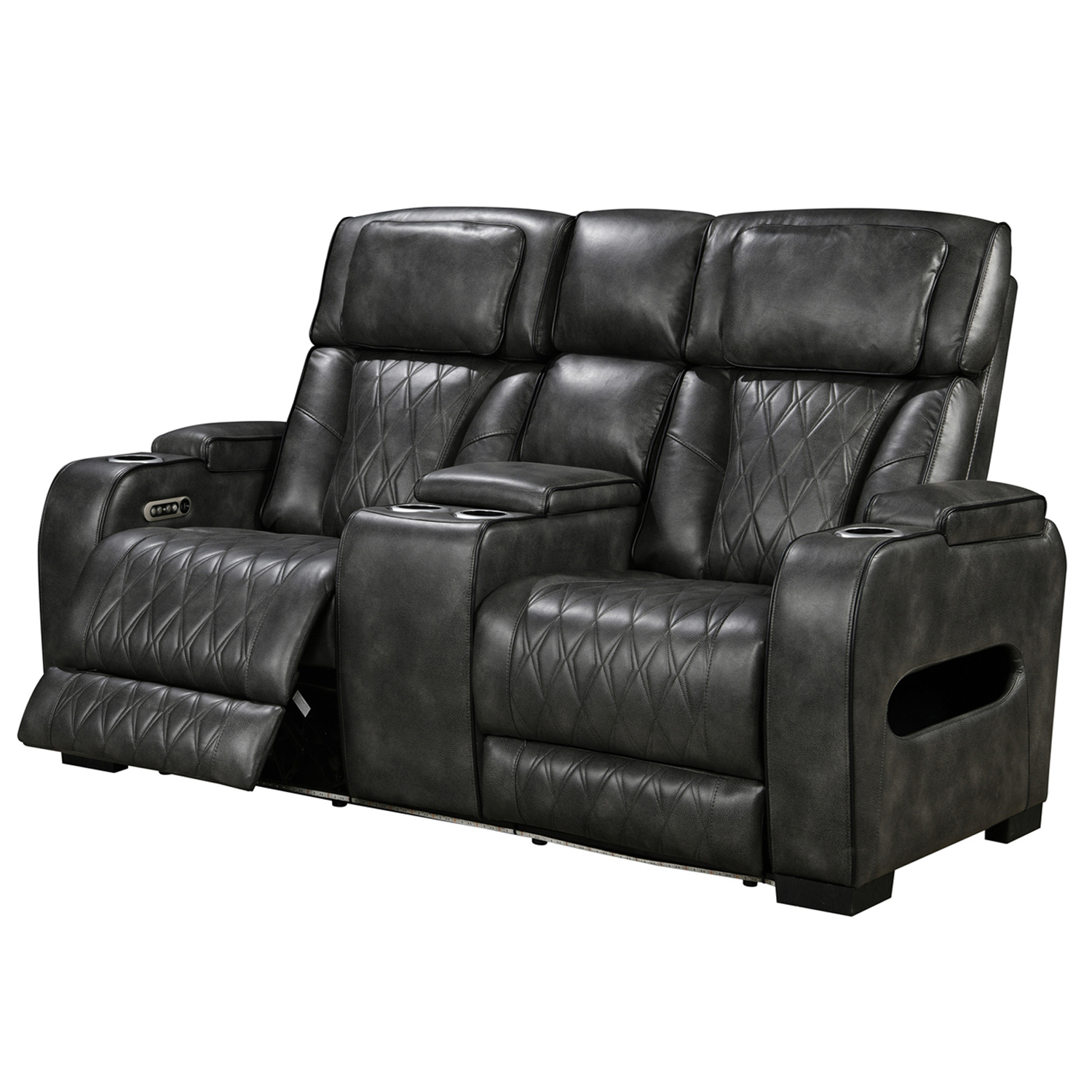 Frederick 2 Seater Faux Leather Recliner Sofa