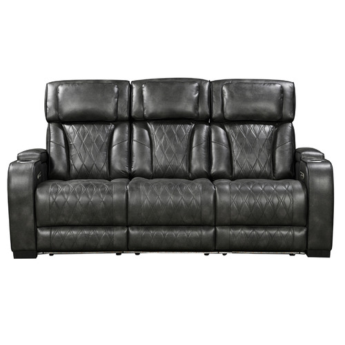 Frederick 3 Seater Faux Leather Recliner Sofa