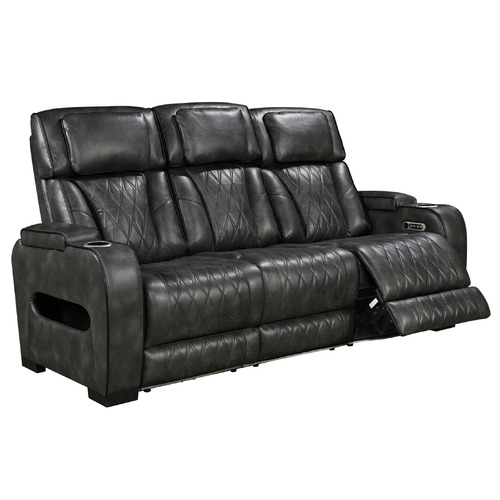 Frederick 3 Seater Faux Leather Recliner Sofa