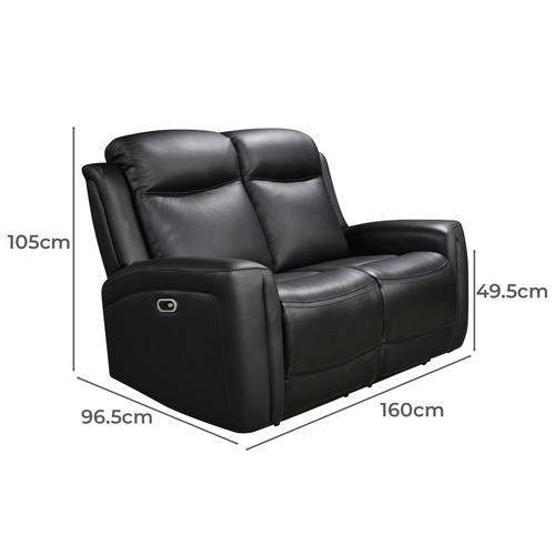 Guerrero 2 Seater Leather Recliner Sofa