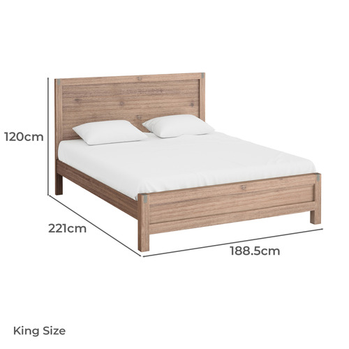 Belmont Acacia Wood Bed Frame