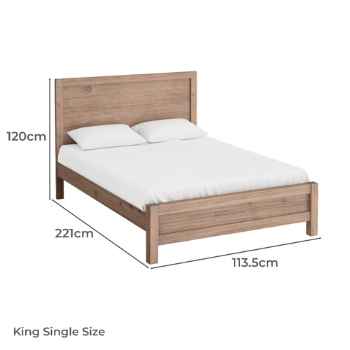 Belmont Acacia Wood Bed Frame