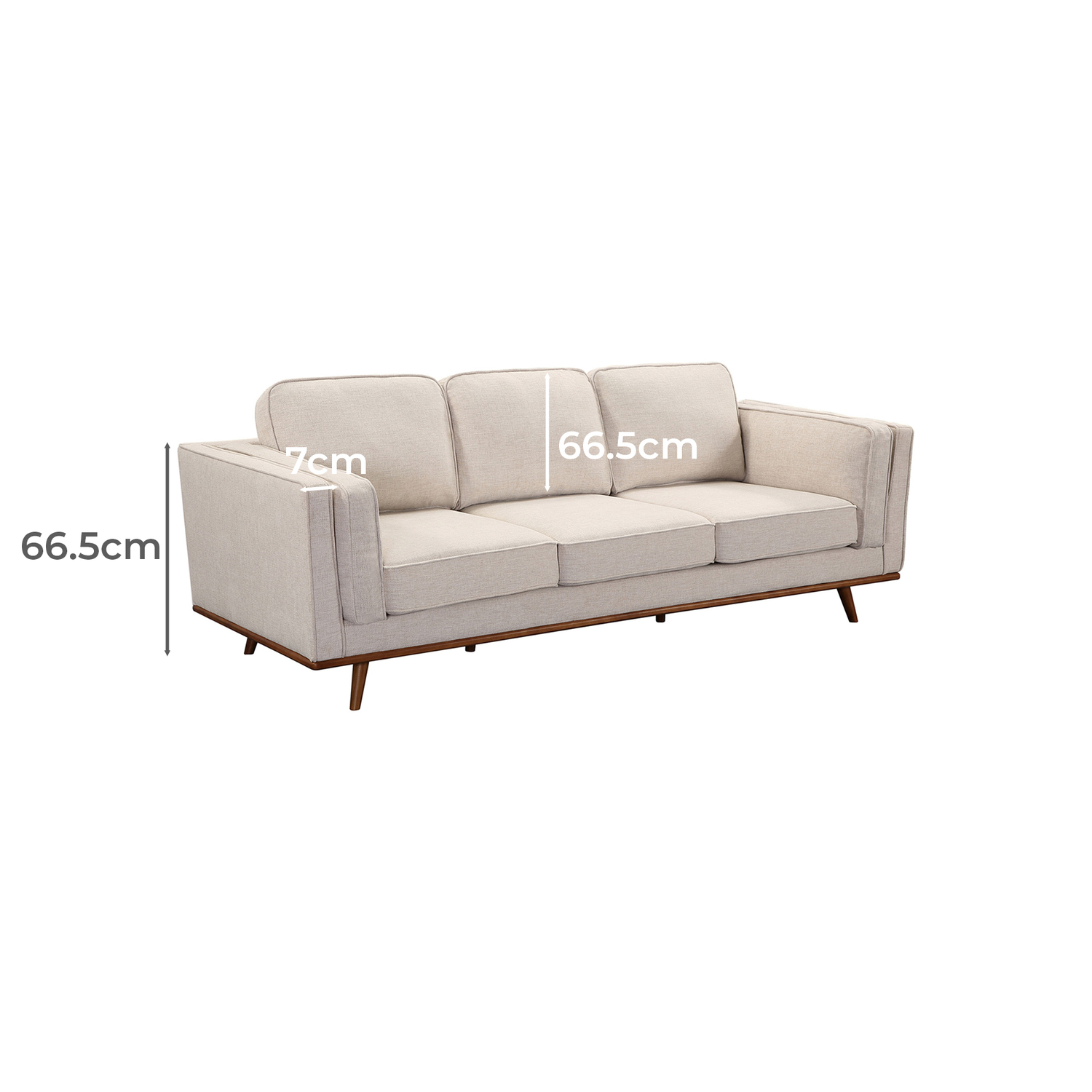 Modern Brooklyn 3 Seater Sofa