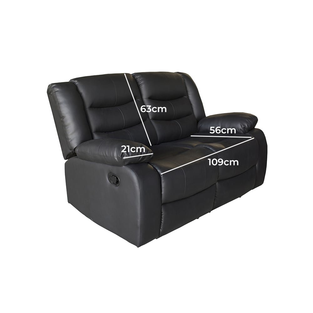 Ipanema 2 Seater Faux Leather Recliner Sofa