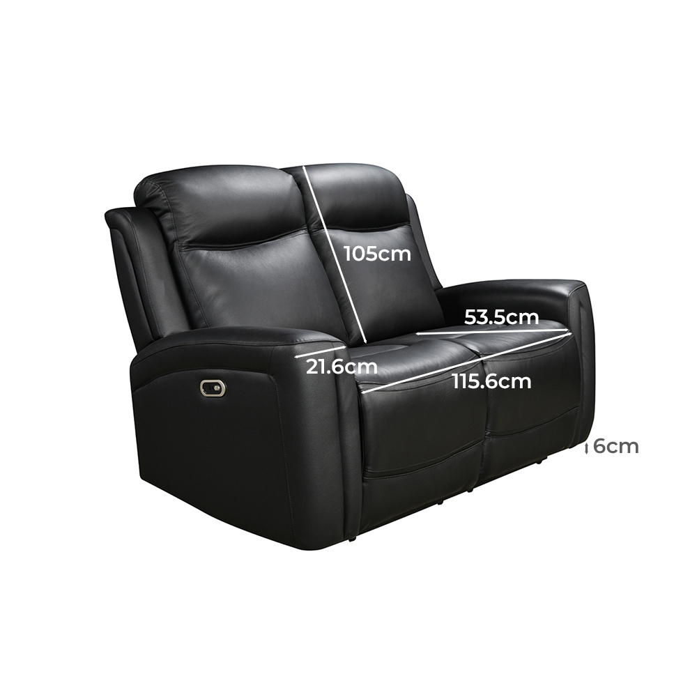 Guerrero 2 Seater Leather Recliner Sofa
