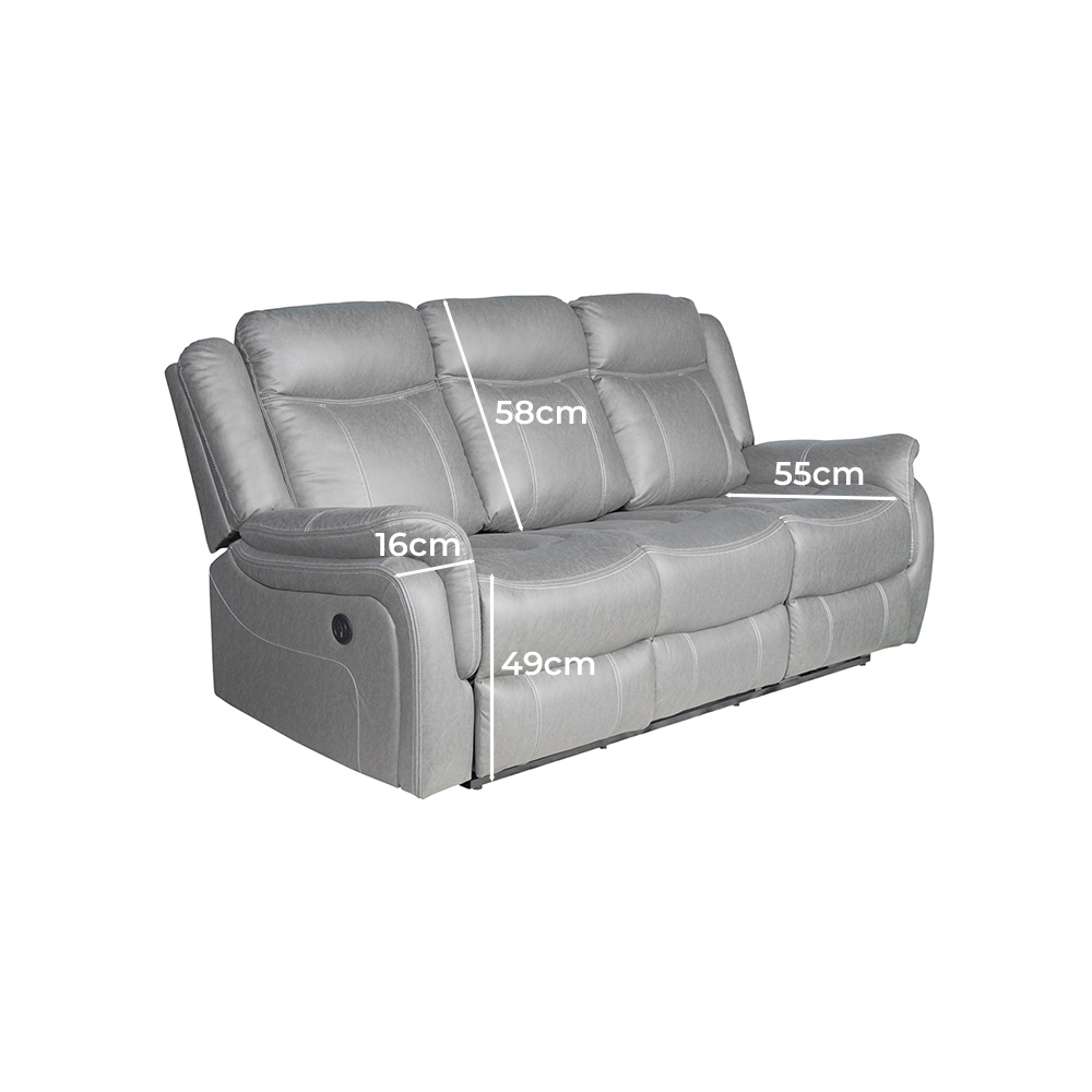 Aria 5 Seater Faux Leather Recliner Sofa & Armchair Set
