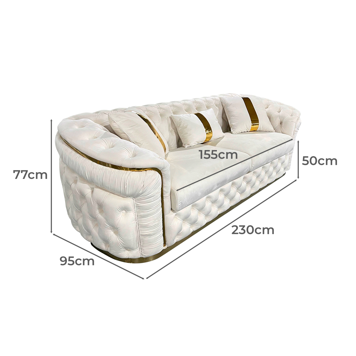 Raleigh 6 Seater Velvet Sofa & Armchair Set