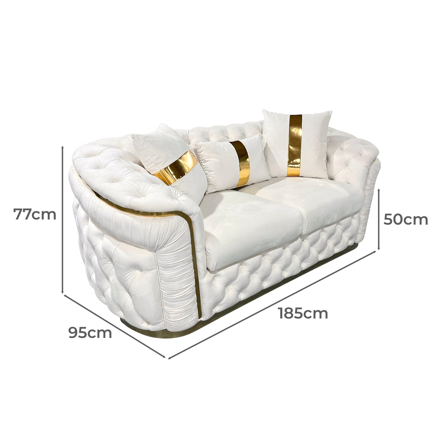 Raleigh 6 Seater Velvet Sofa & Armchair Set