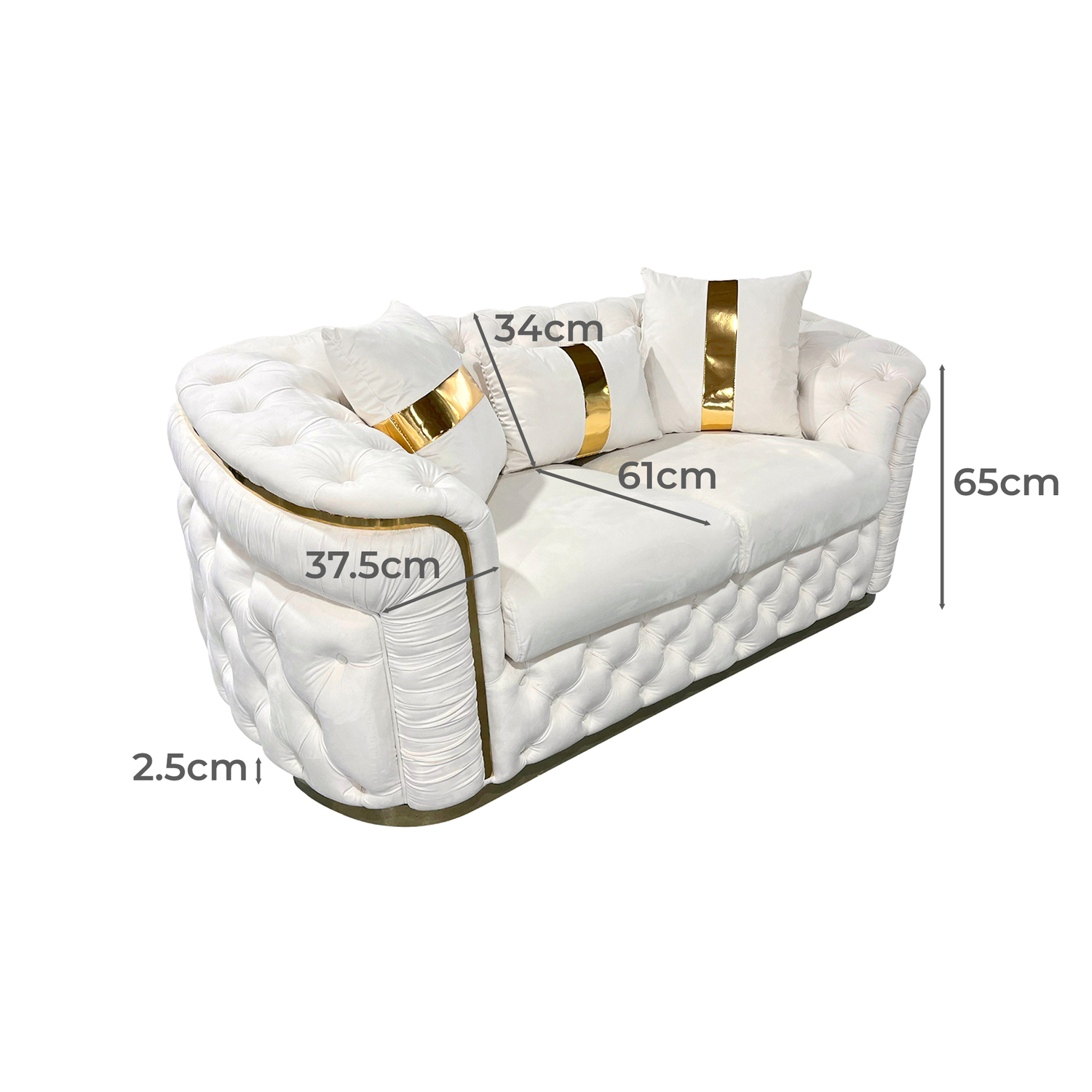 Raleigh 6 Seater Velvet Sofa & Armchair Set