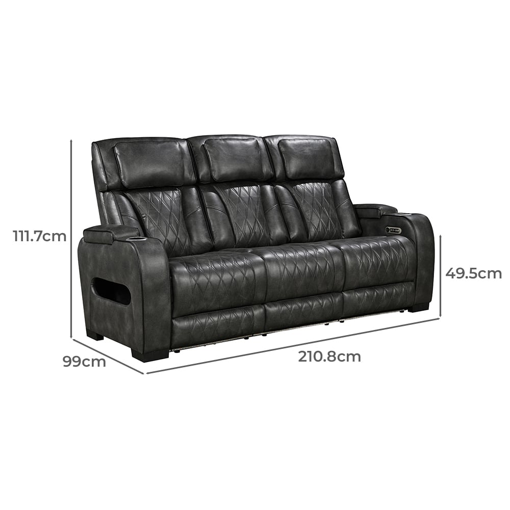 Frederick 5 Seater Faux Leather Recliner Sofa & Armchair Set