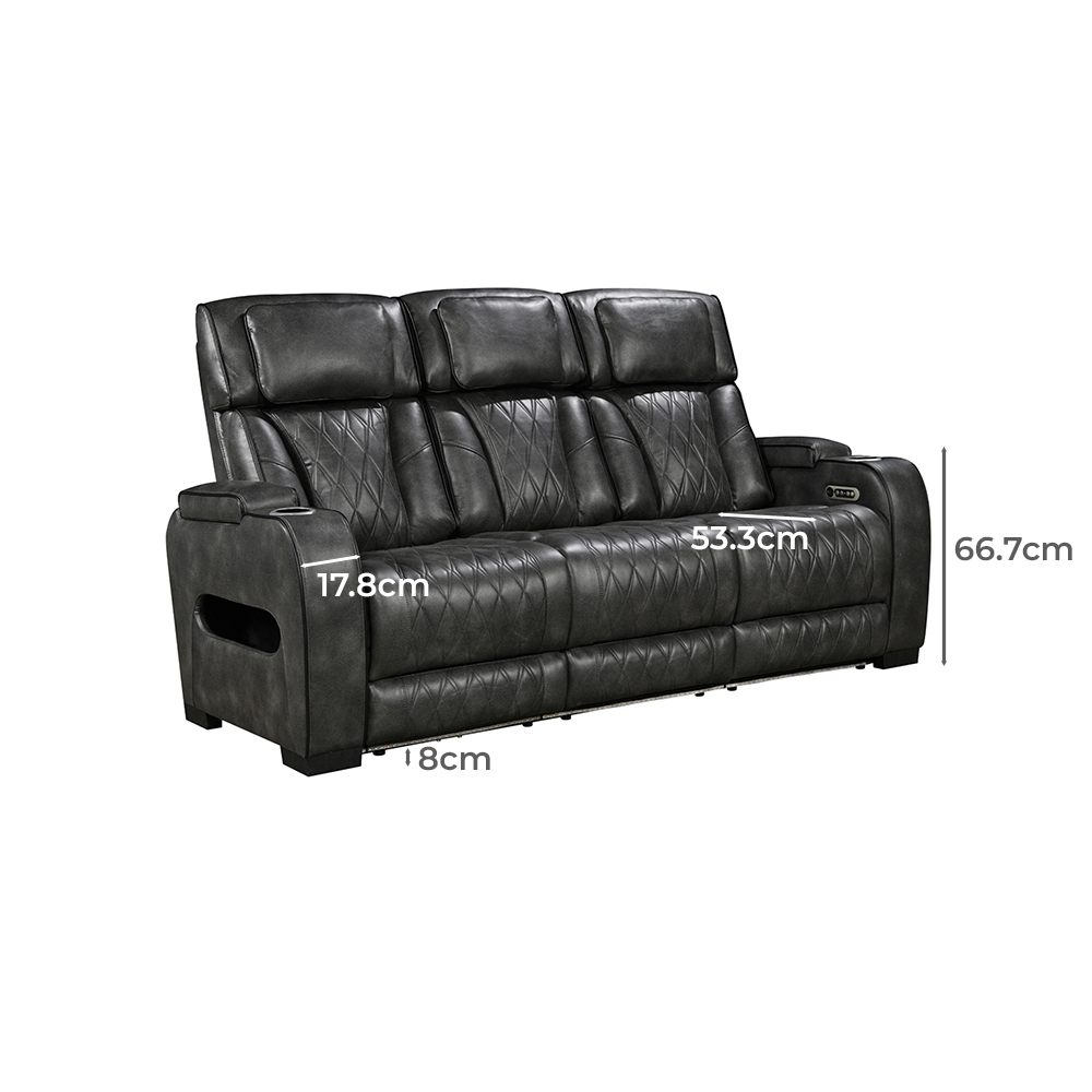 Frederick 5 Seater Faux Leather Recliner Sofa & Armchair Set