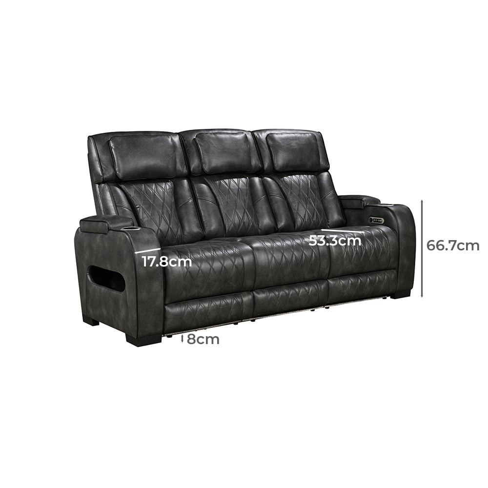 Frederick 6 Seater Faux Leather Recliner Sofa & Armchair Set