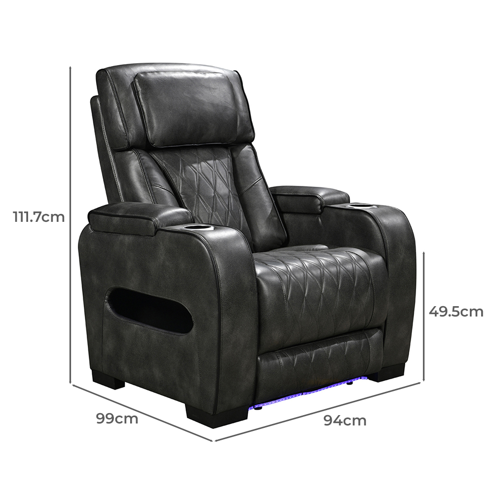 Frederick 6 Seater Faux Leather Recliner Sofa & Armchair Set